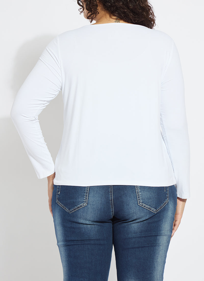 Lysse Lyssential Long Sleeve Curvy White