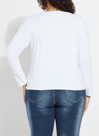 Lysse Lyssential Long Sleeve Curvy White