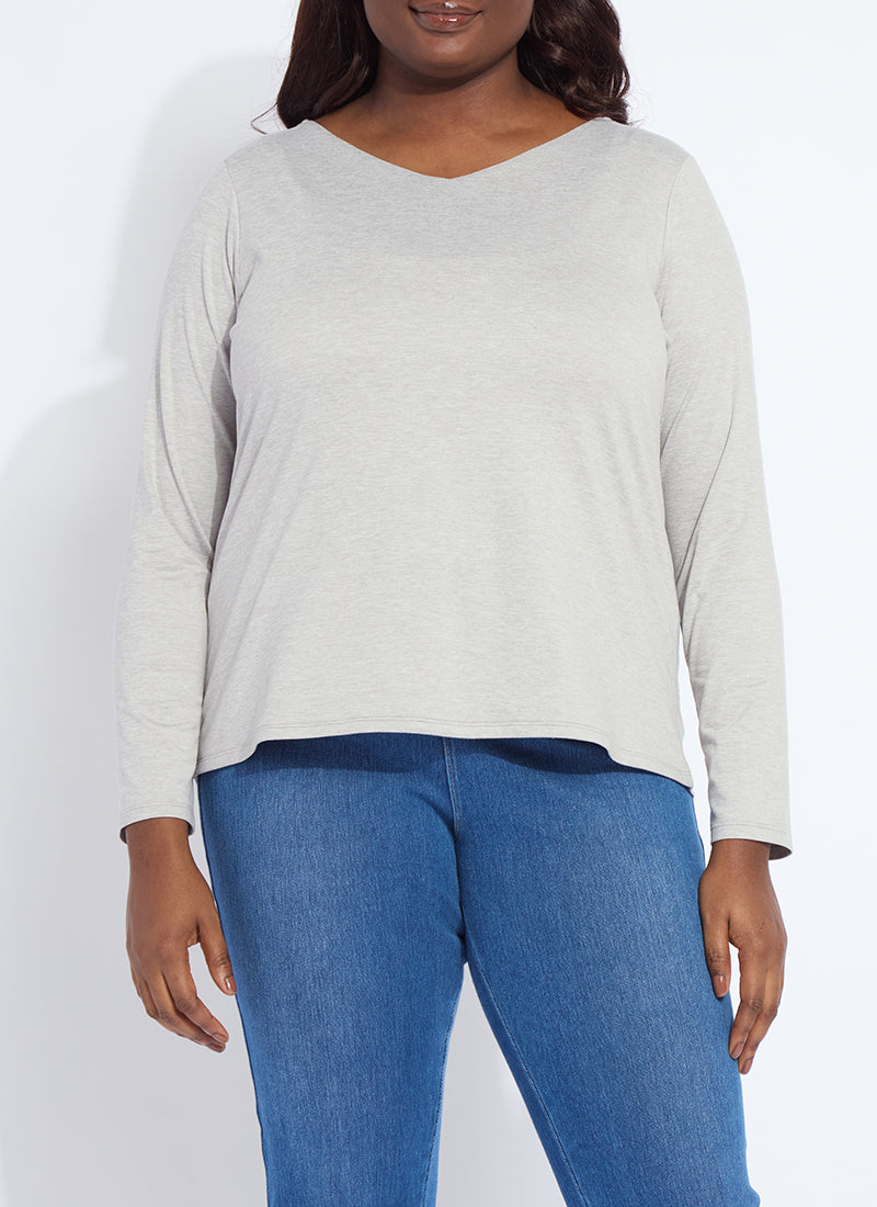 Lysse Lyssential Long Sleeve Curvy White
