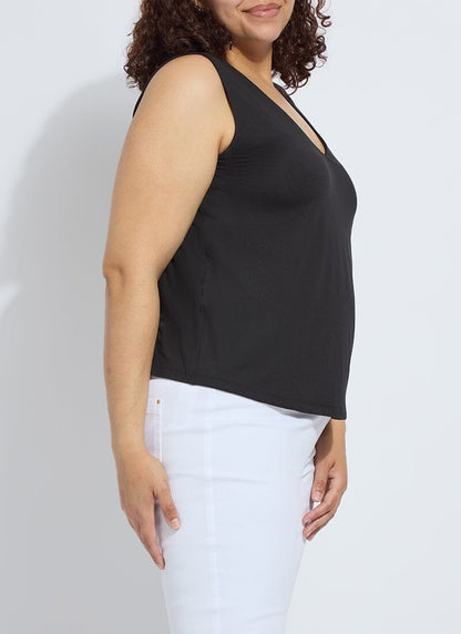 Lysse Essential V-neck Shell Curvy White