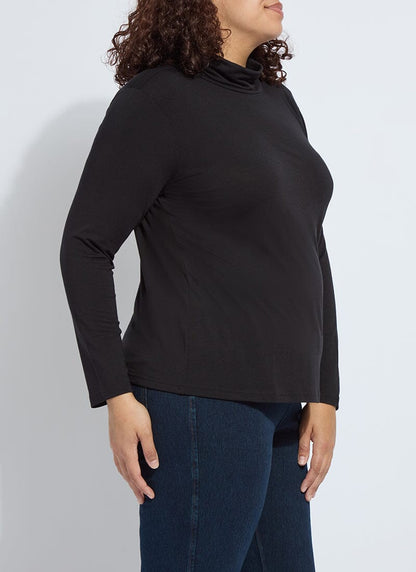 Lysse Essential Long Sleeve Turtleneck Curvy Black