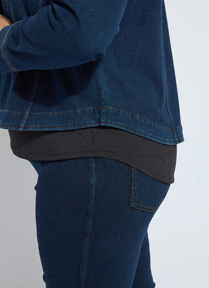 Lysse Classic Denim Jacket Curvy Mid Wash