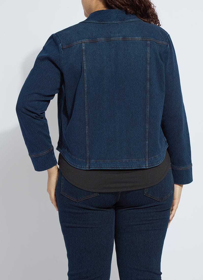 Lysse Classic Denim Jacket Curvy Mid Wash