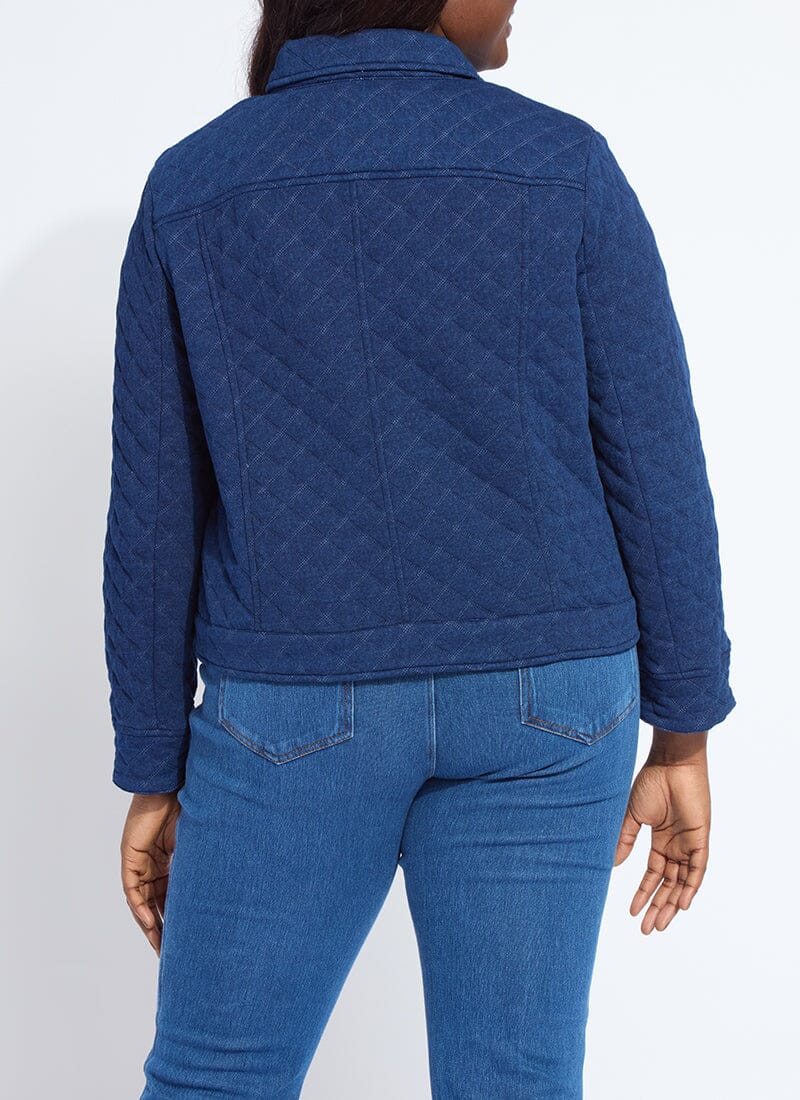 Lysse Elora Quilted Jersey Jacket Curvy Indigo