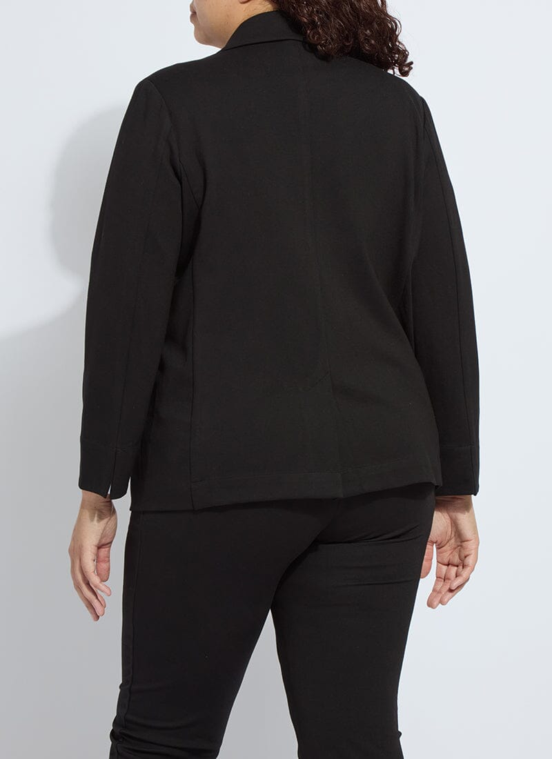 Lysse Essential Ponte Blazer Curvy Black