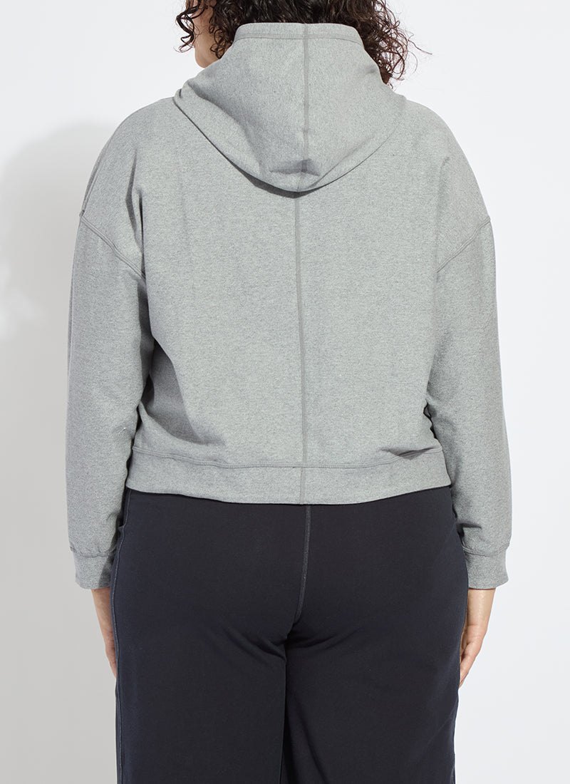Lysse Jovie Reversible Hoodie Curvy True Navy Grey Melange