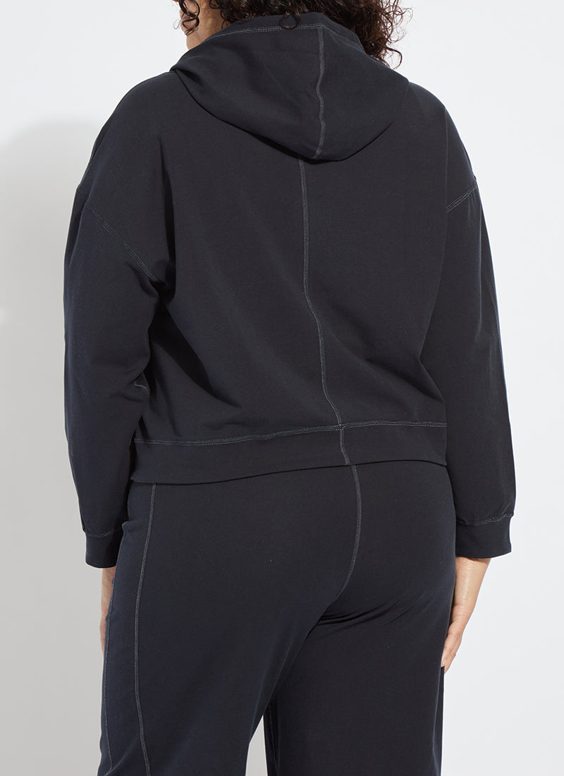 Lysse Jovie Reversible Hoodie Curvy True Navy Grey Melange
