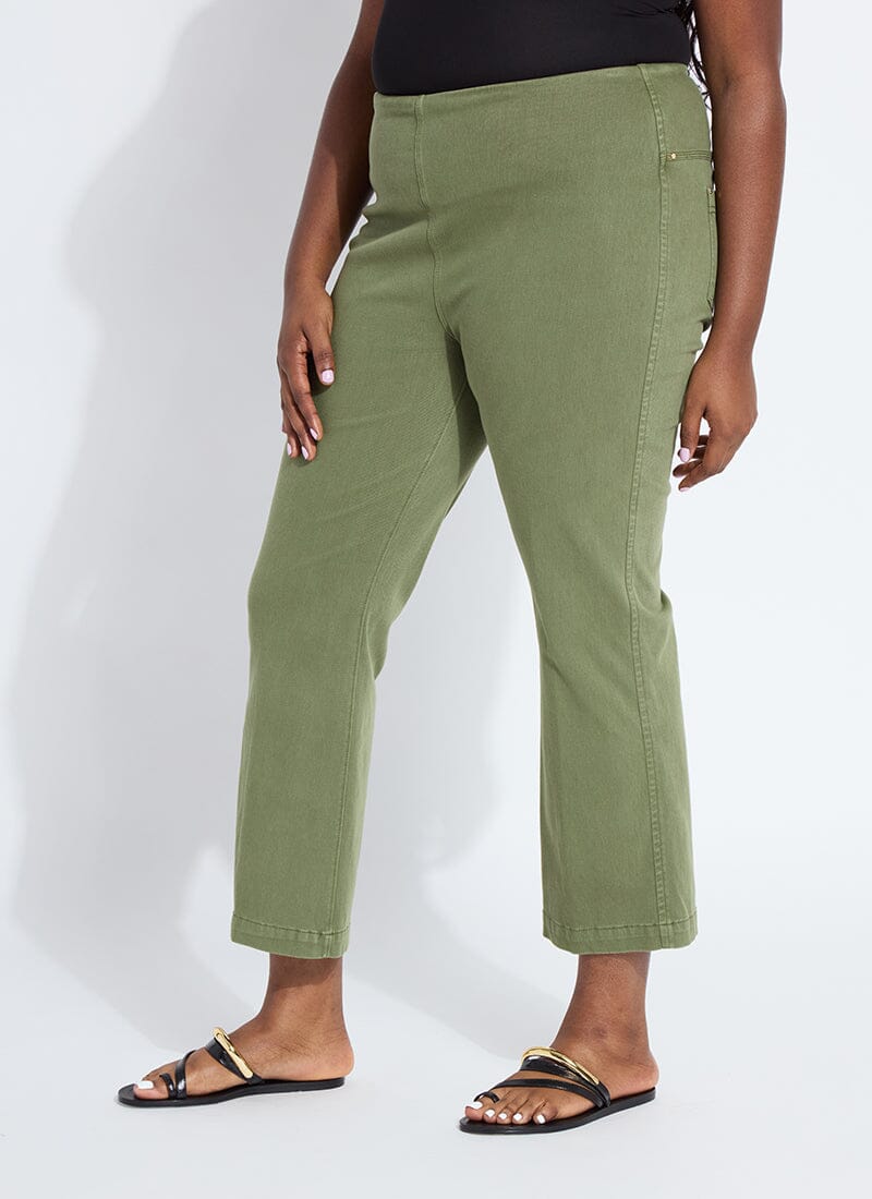 Lysse Ankle Denim Baby Bootcut (Curvy, 27" Inseam) Mid Wash