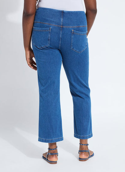 Lysse Ankle Denim Baby Bootcut (Curvy, 27" Inseam) Mid Wash
