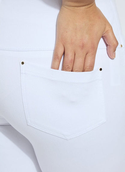 Lysse Ankle Denim Baby Bootcut (Curvy, 27" Inseam) Mid Wash