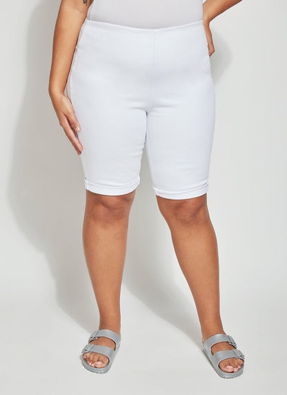 Lysse Boyfriend Short (Plus Size)  Mid Wash