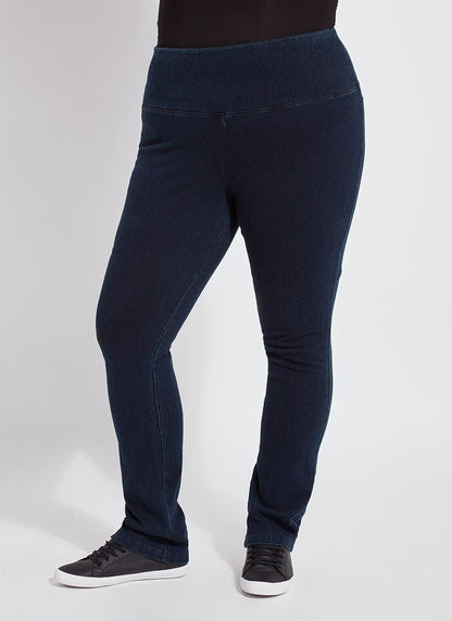 Lysse Denim Straight Leg Jean Legging (Plus Size)  Midwash