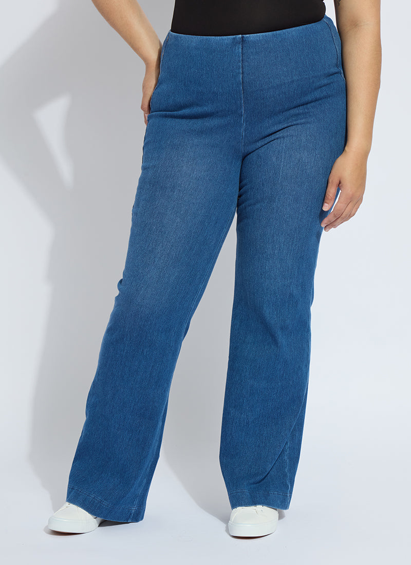 Lysse Denim Trouser Jean (Plus Size)  Indigo