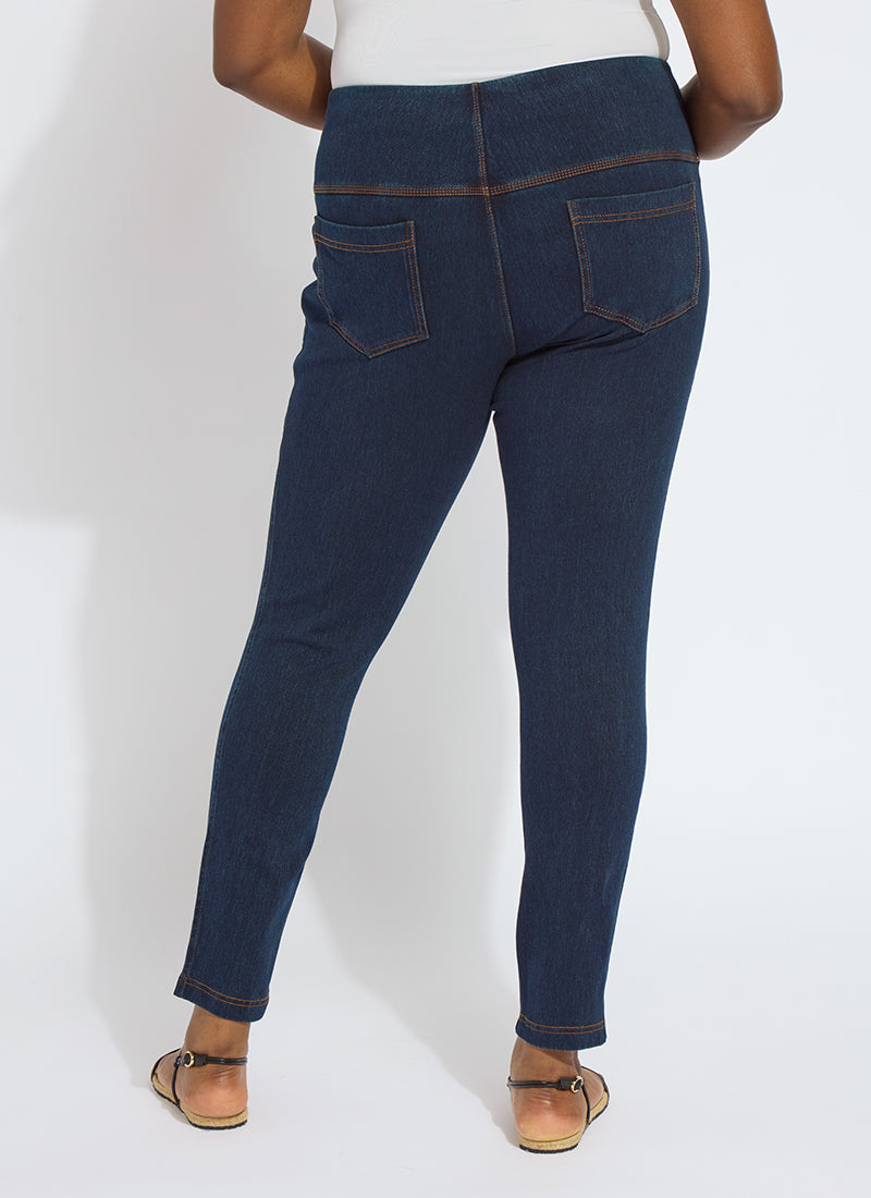 Lysse Toothpick Denim Jean Legging (Plus Size)  Black
