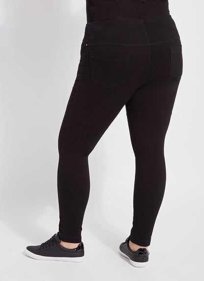 Lysse Toothpick Denim Jean Legging (Plus Size)  Black