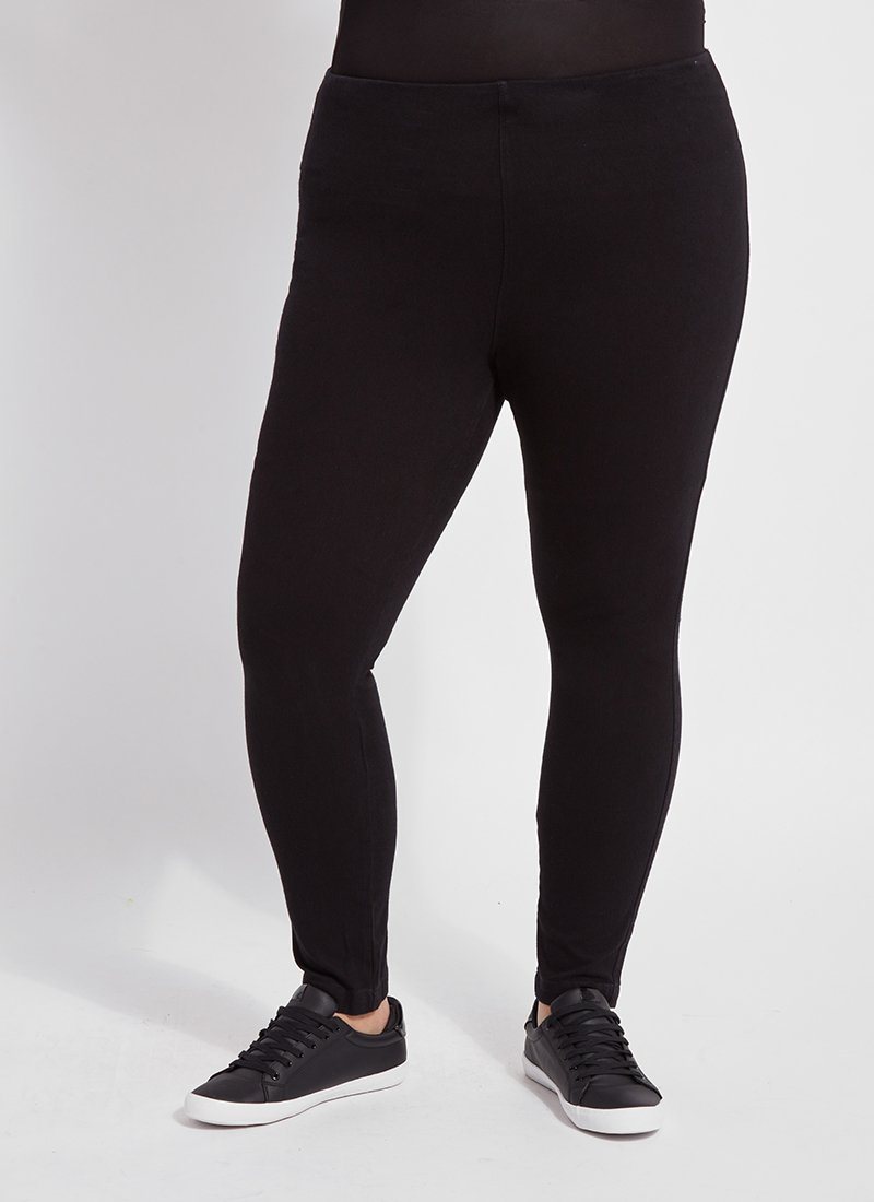 Lysse Toothpick Denim Jean Legging (Plus Size)  Black