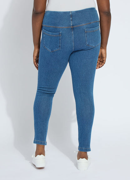 Lysse Toothpick Denim Jean Legging (Plus Size)  Black