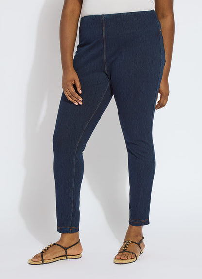 Lysse Toothpick Denim Jean Legging (Plus Size)  Black
