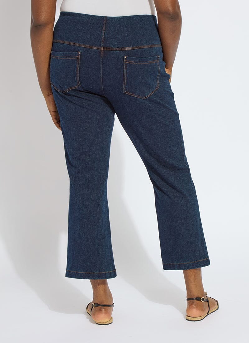 Lysse Ankle Denim Baby Bootcut (Curvy, 27" Inseam) Indigo