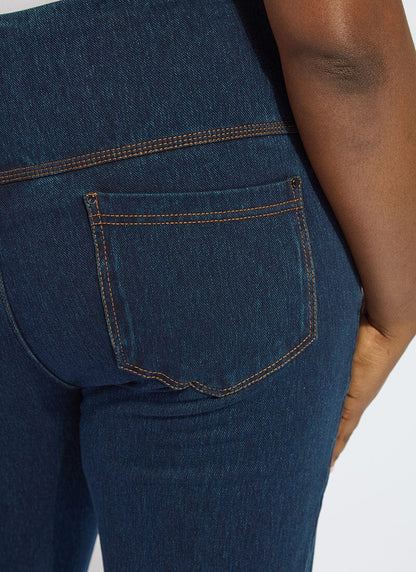 Lysse Ankle Denim Baby Bootcut (Curvy, 27" Inseam) Indigo