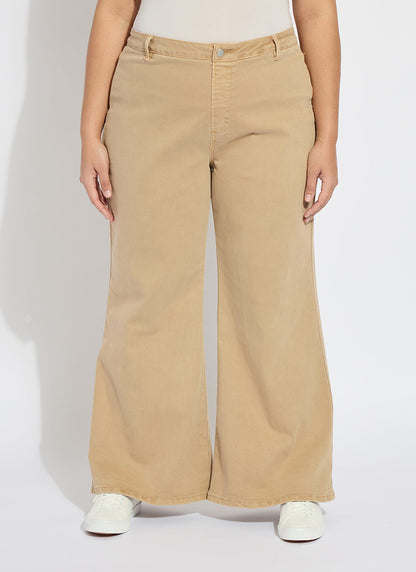 Lysse Iris Wide Leg Everyday Denim Curvy (30.5" Inseam) Asutex Double Espresso