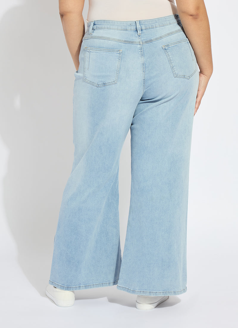 Lysse Iris Wide Leg Everyday Denim Curvy (30.5" Inseam) Asutex Double Espresso