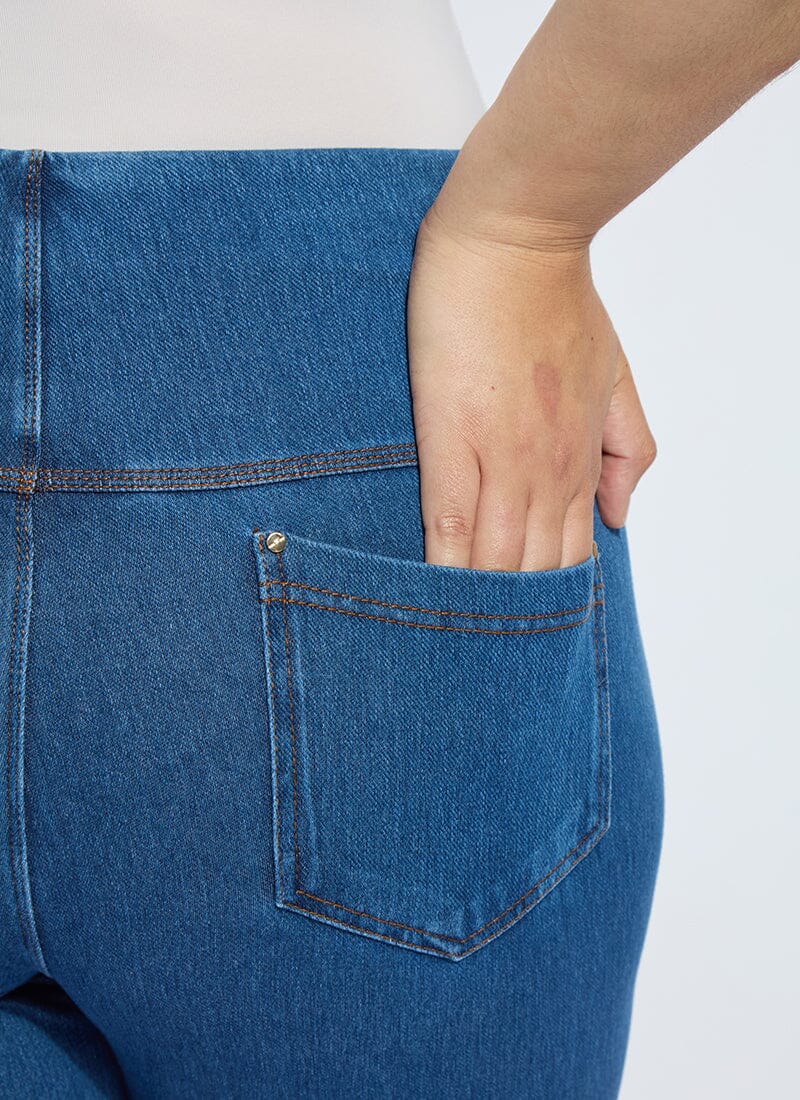 Lysse Baby Bootcut Denim Curvy (32" Inseam) Mid Wash
