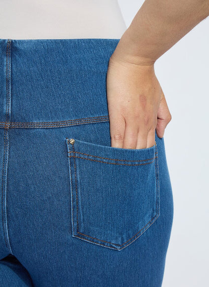 Lysse Baby Bootcut Denim Curvy (32" Inseam) Mid Wash