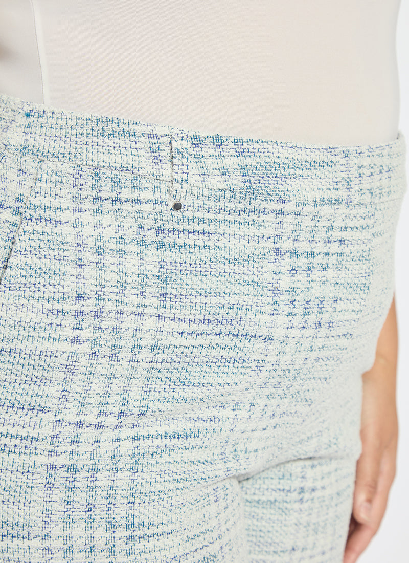Lysse Lily Summer Tweed Short Curvy (6.5" Inseam) Azzurro Tweed