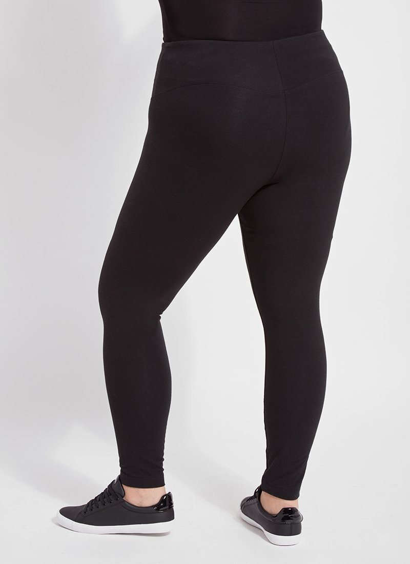 Lysse Flattering Cotton Legging (Plus Size)  Midnight