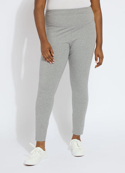 Lysse Flattering Cotton Legging (Plus Size)  Midnight