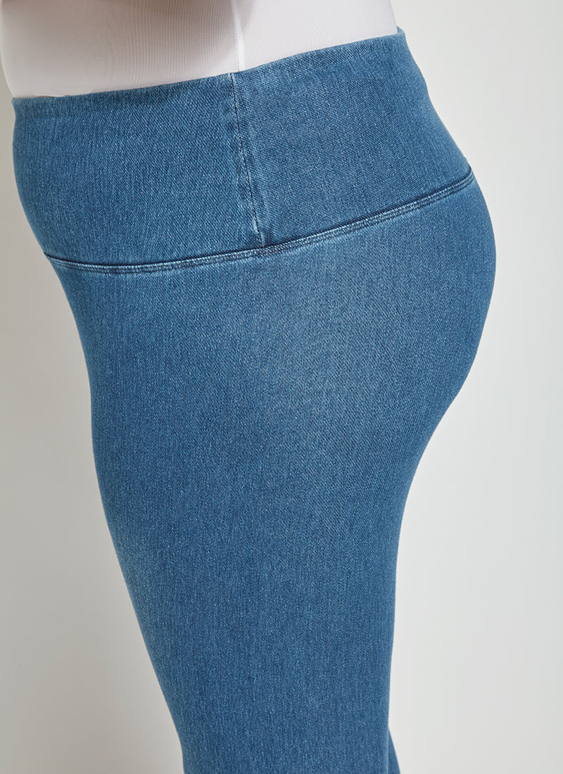 Lysse Denim Jean Legging (Plus Size)  Indigo