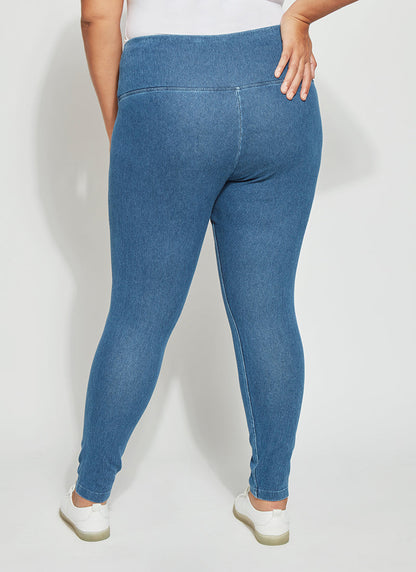 Lysse Denim Jean Legging (Plus Size)  Indigo