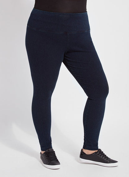 Lysse Denim Jean Legging (Plus Size)  Indigo