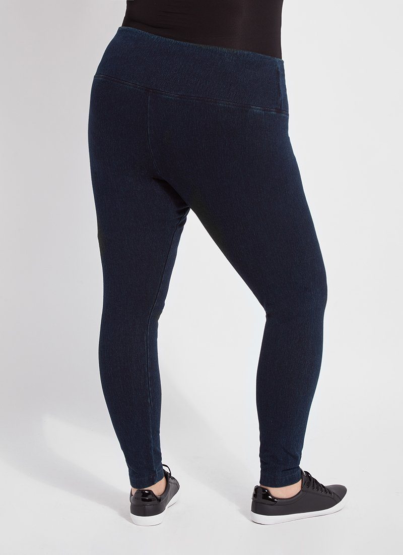 Lysse Denim Jean Legging (Plus Size)  Indigo