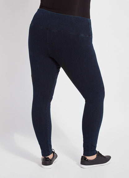 Lysse Denim Jean Legging (Plus Size)  Indigo