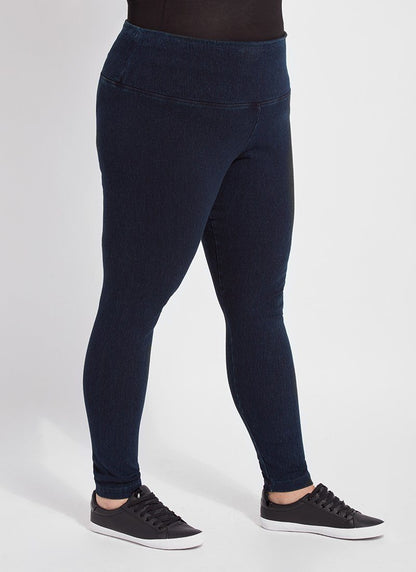 Lysse Denim Jean Legging (Plus Size)  Indigo