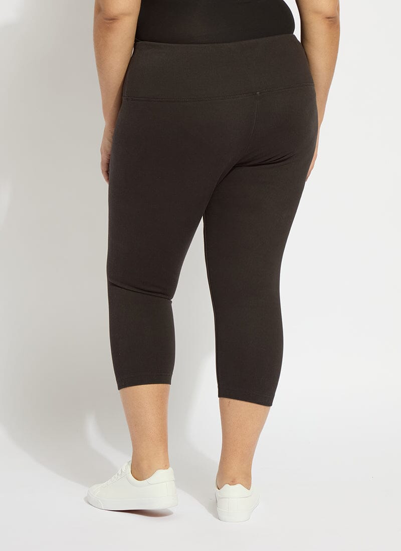 Lysse Denim Capri Jean Leggings (Plus Size)  Indigo