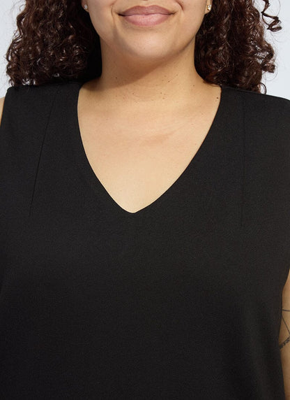Lysse The Perfect A-Line Ponte Dress Curvy Black