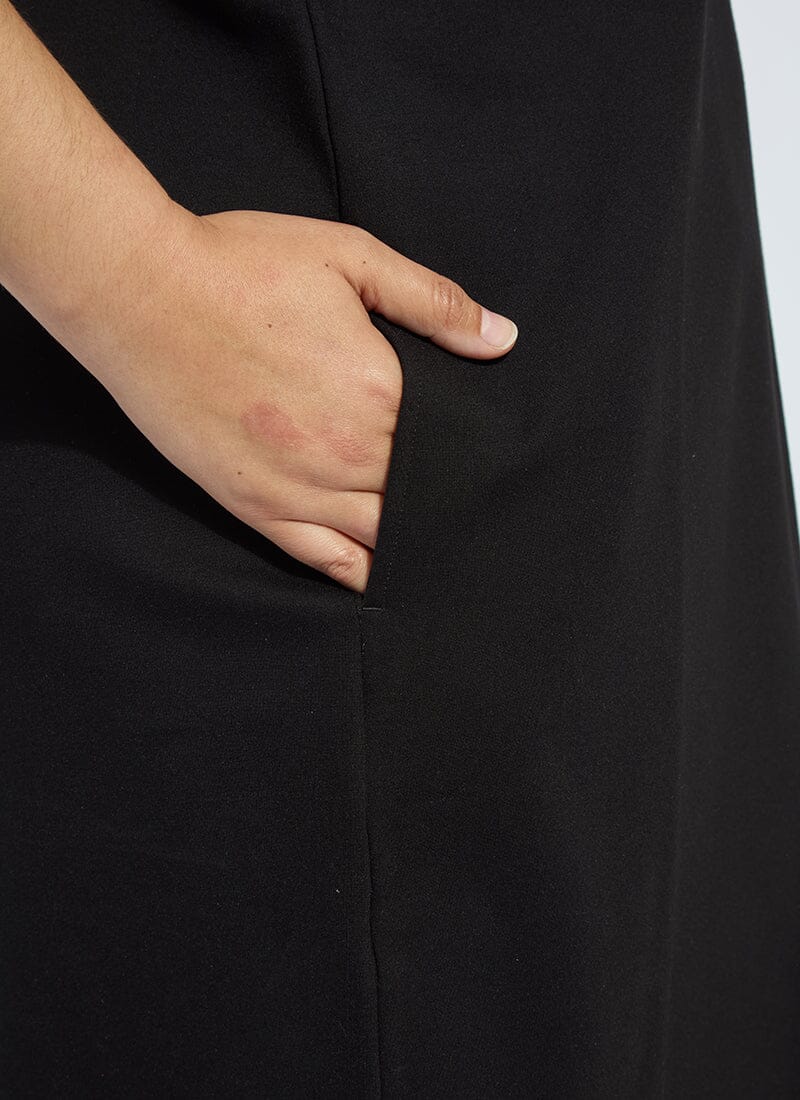 Lysse The Perfect A-Line Ponte Dress Curvy Black