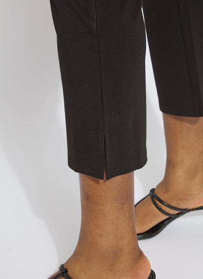 Lysse Cropped Kick Flare (Plus Size)  Black