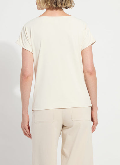 Lysse Ensley Cowl Neck Top Macadamia