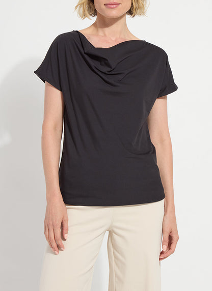 Lysse Ensley Cowl Neck Top Macadamia