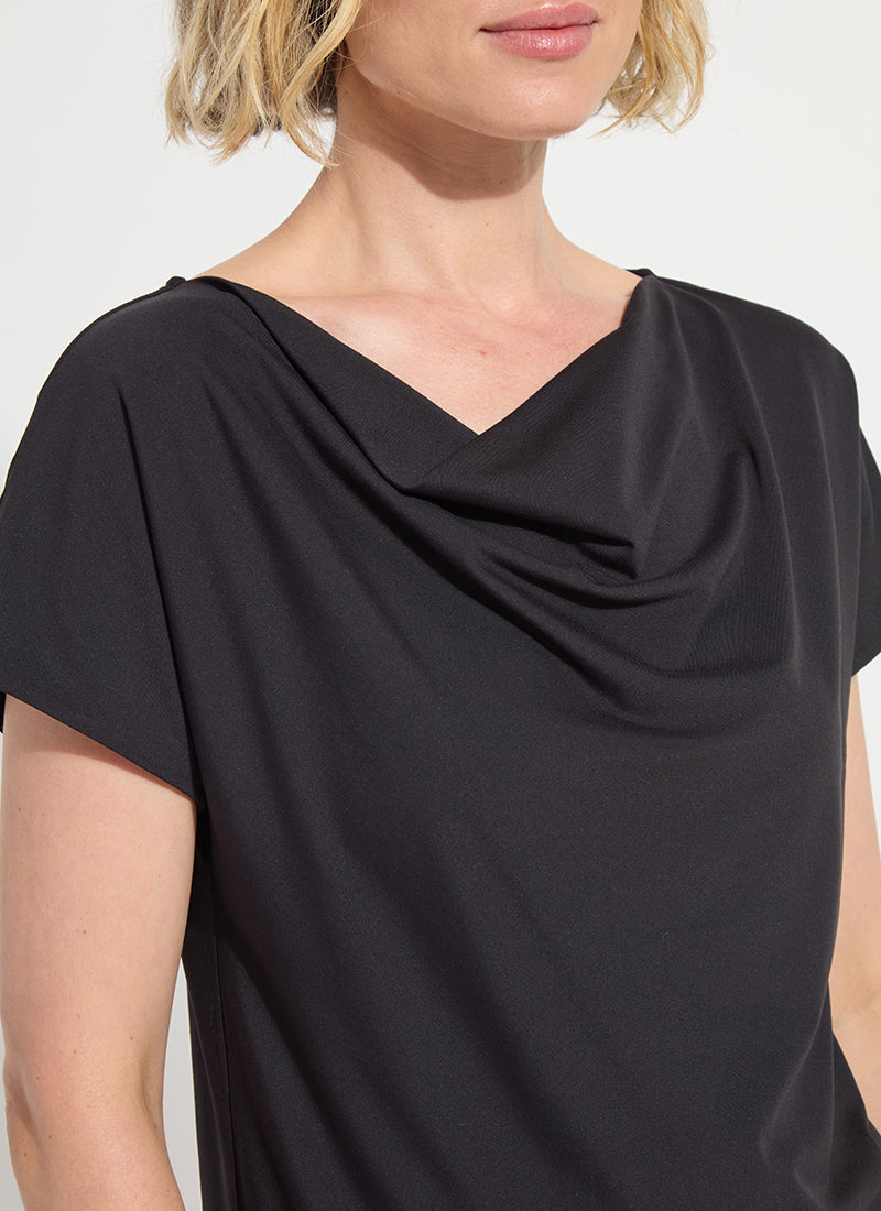 Lysse Ensley Cowl Neck Top Macadamia
