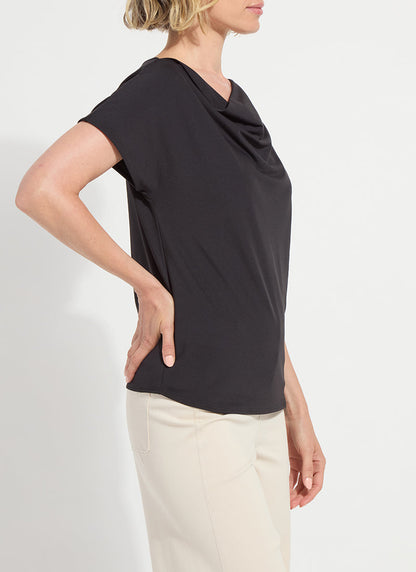 Lysse Ensley Cowl Neck Top Macadamia