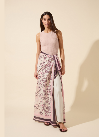 Lysse Andreia Ribbed Knit Tank Sabbia Rose