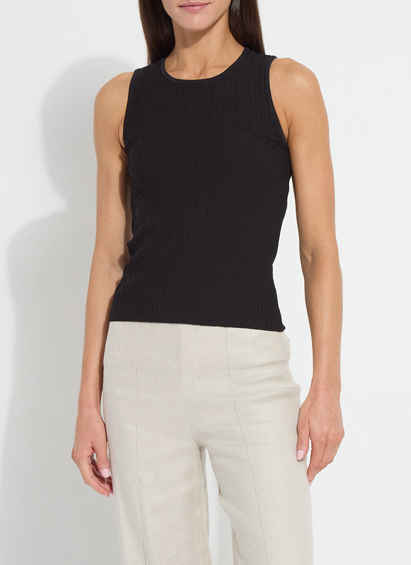 Lysse Andreia Ribbed Knit Tank Sabbia Rose