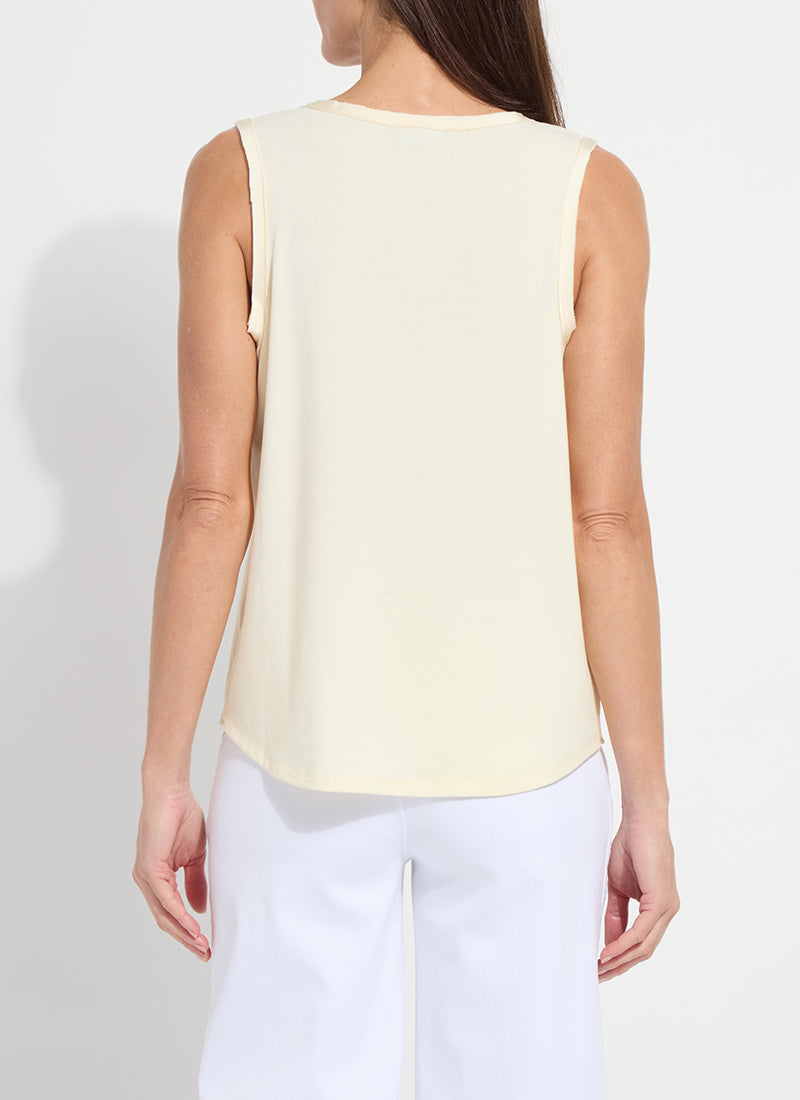 Lysse Filipa Mix Media Tank Top Detox Green