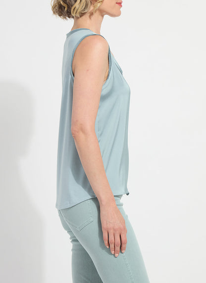Lysse Filipa Mix Media Tank Top Detox Green