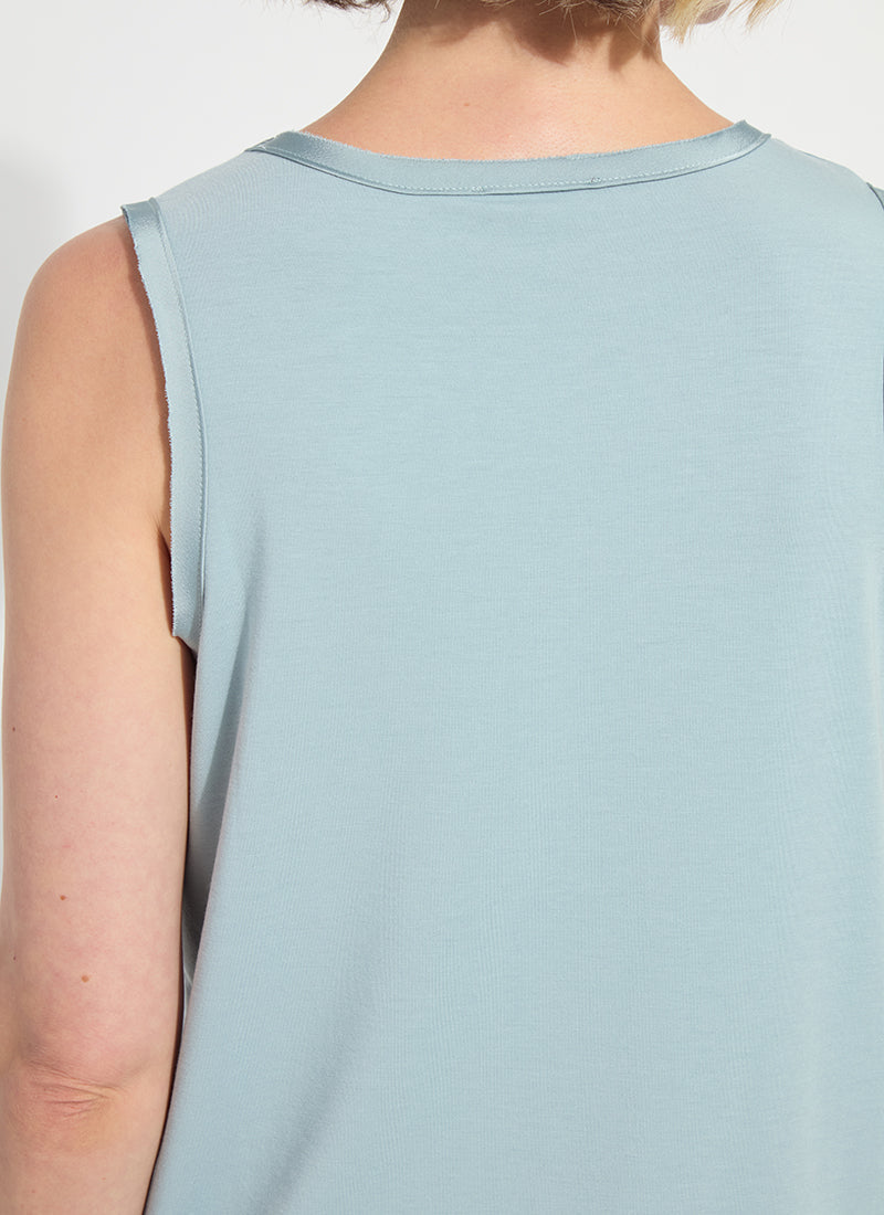 Lysse Filipa Mix Media Tank Top Detox Green